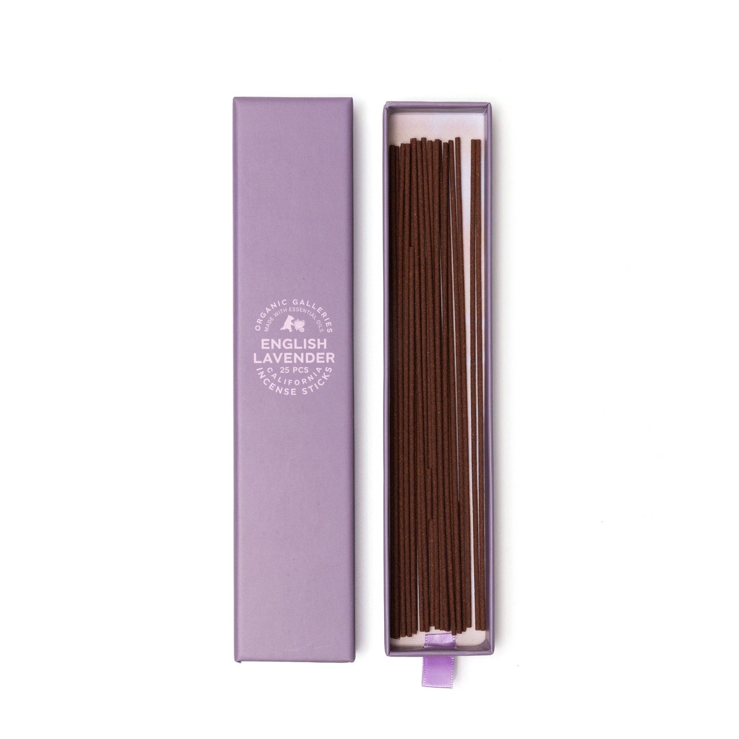 English Lavender Aromatherapy Incense Sticks – 25 Pcs Boxed