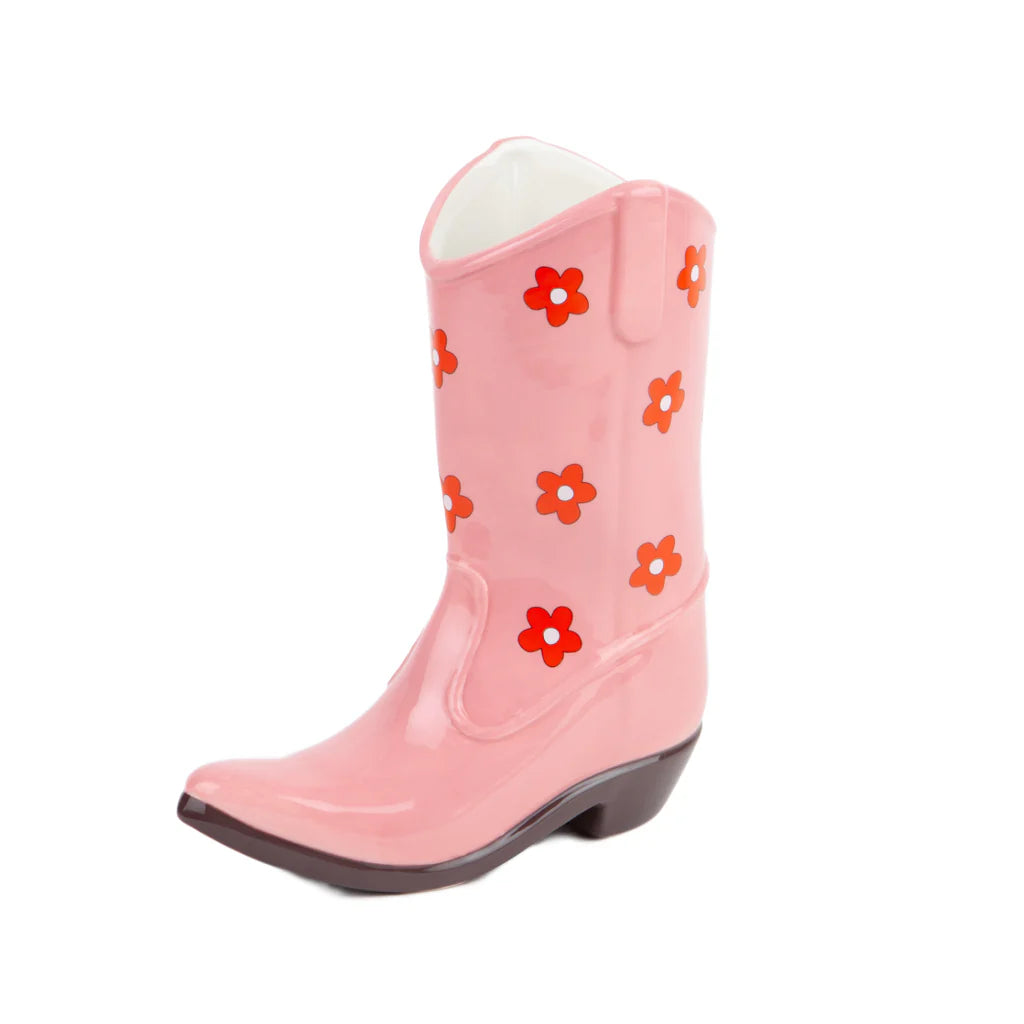 Rodeo Cowgirl Boot Vase image 1