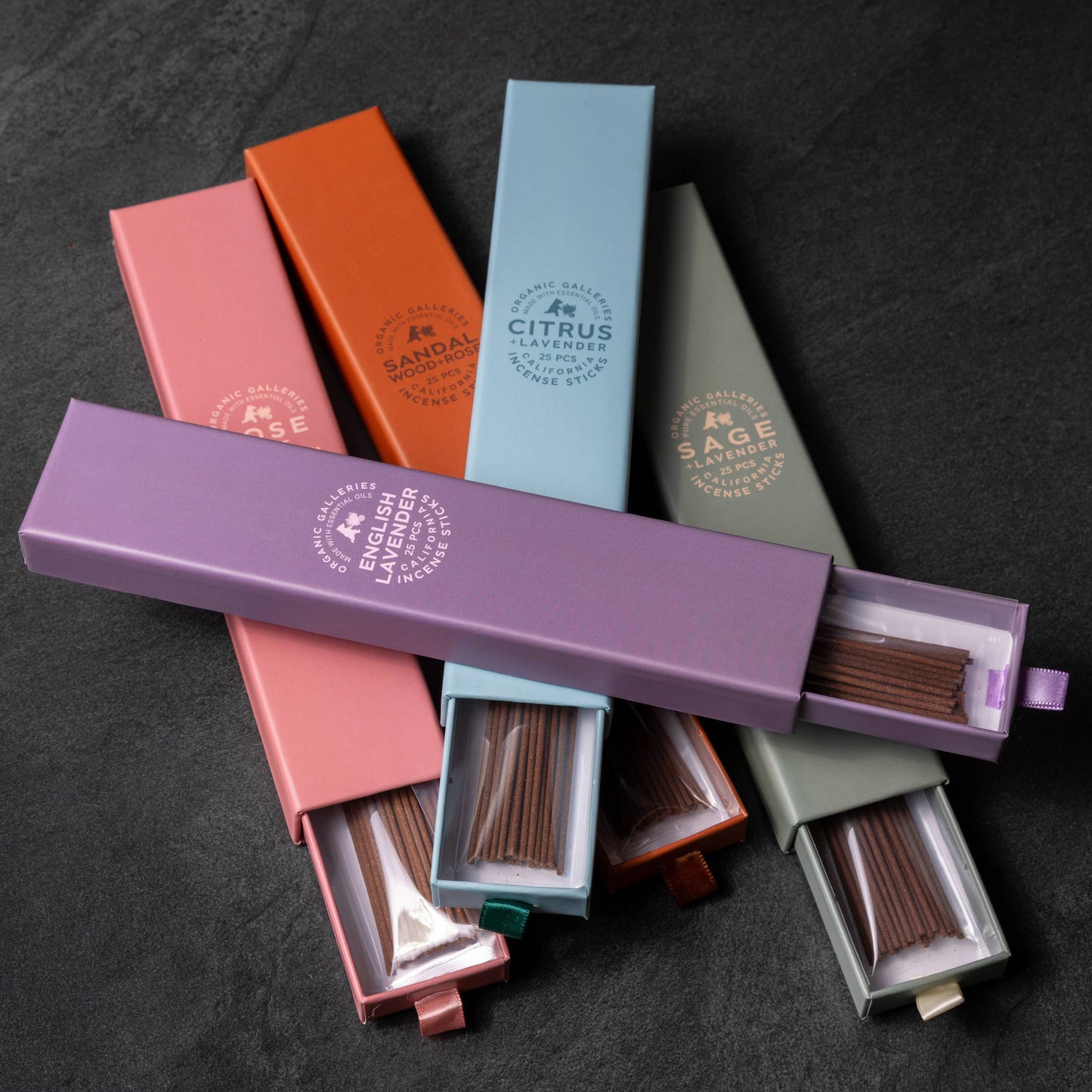 English Lavender Aromatherapy Incense Sticks – 25 Pcs Boxed