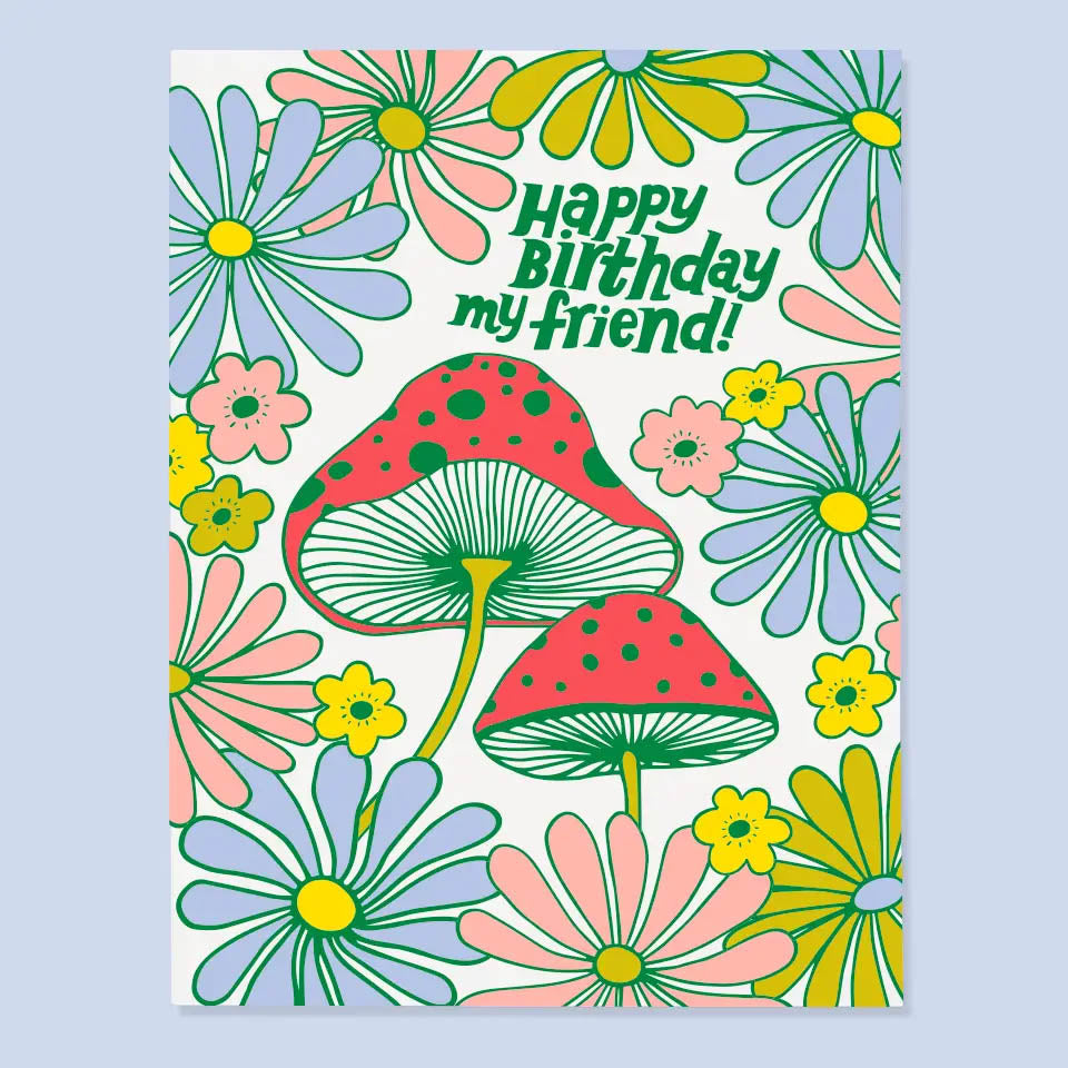 Mushroom Bday Card