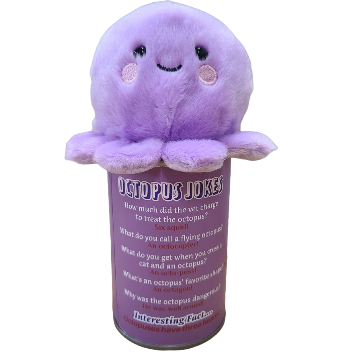 Inky the Canned Octopus - Eco-Friendly Plush