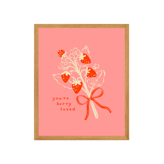 Berry Loved Art Print