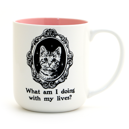9 Lives, What am I Doing With my Lives Cat Mug