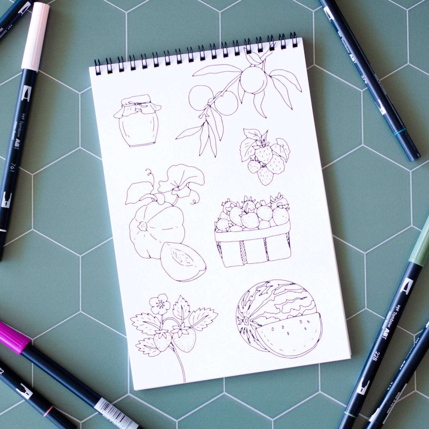 Cottage Garden Premium Coloring Book