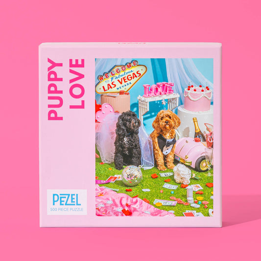 💗 Puppy Love 💗 | 500 Piece Jigsaw Puzzle w/ Canvas Bag