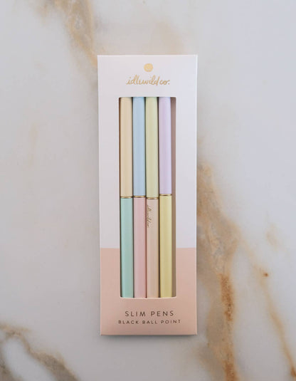Slim Pens Set of Four | Duo-Tone Pastels