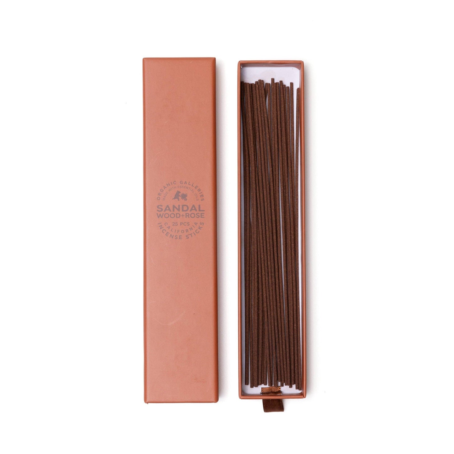 Sandalwood + Rose Aromatherapy Incense Sticks – 25 Pcs Boxed