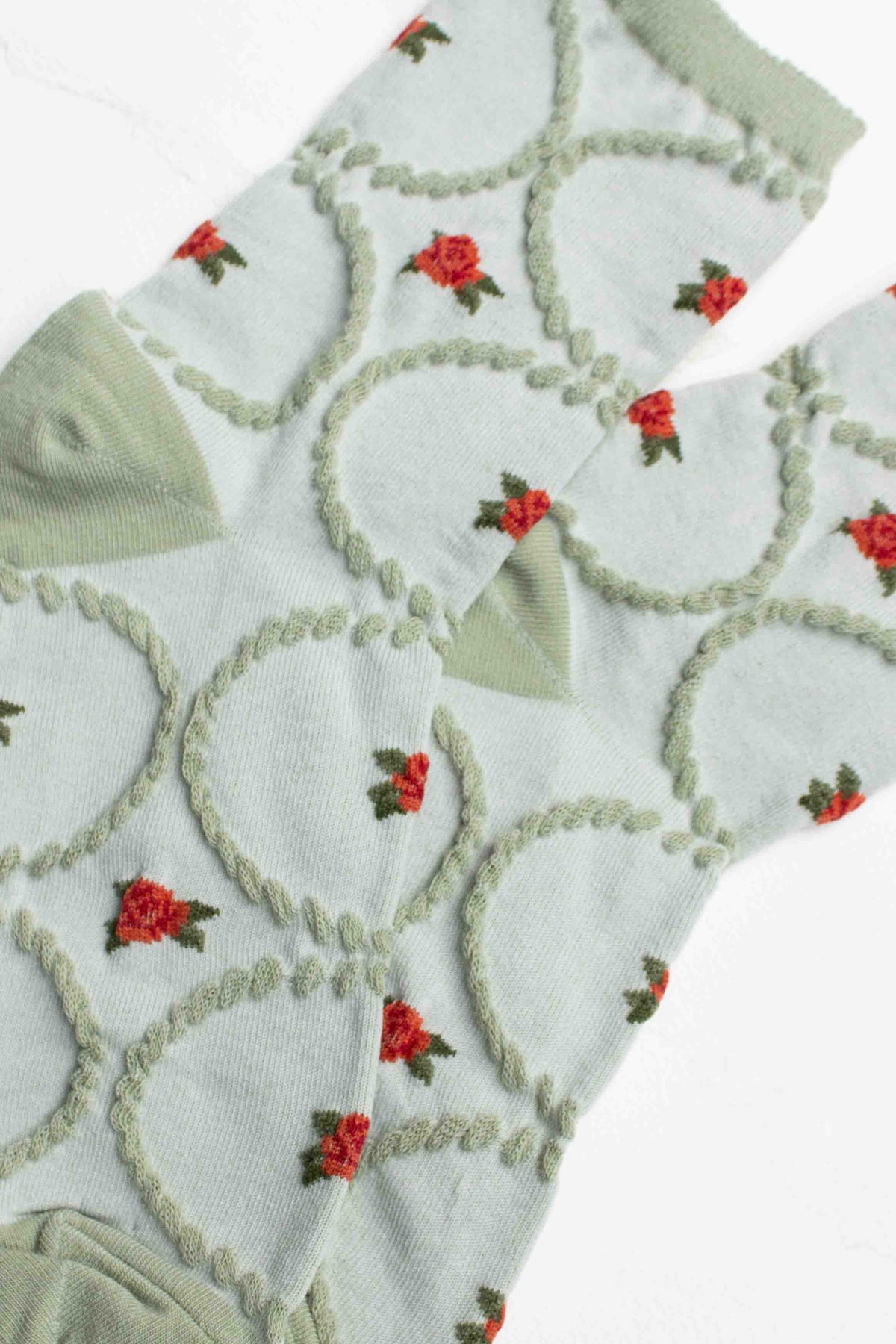 Women's Antique Floral Casual Socks