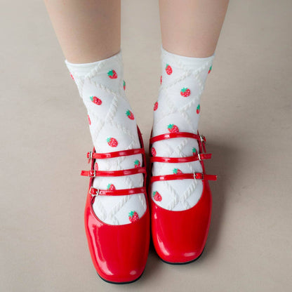 Strawberry Diamond Socks