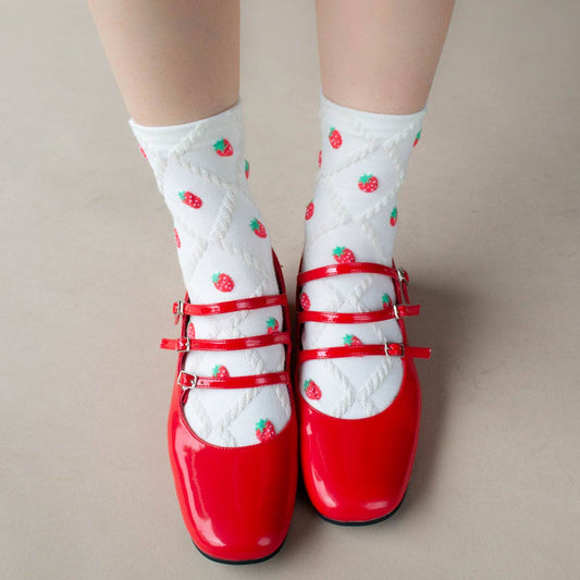 Strawberry Diamond Socks