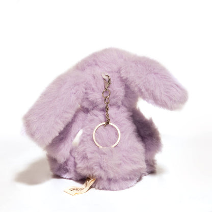 Mini Lavender Bunny Keychain
