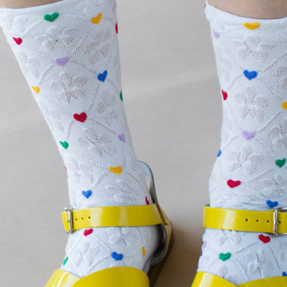 Berry Heart Socks