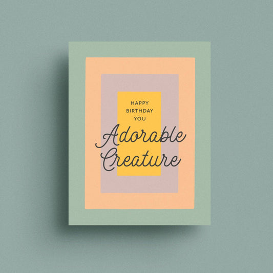 Adorable Creature Birthday Card