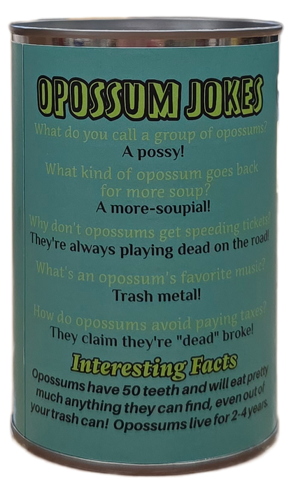 Oliver the Canned Opossum | Stuffed Animal Plush