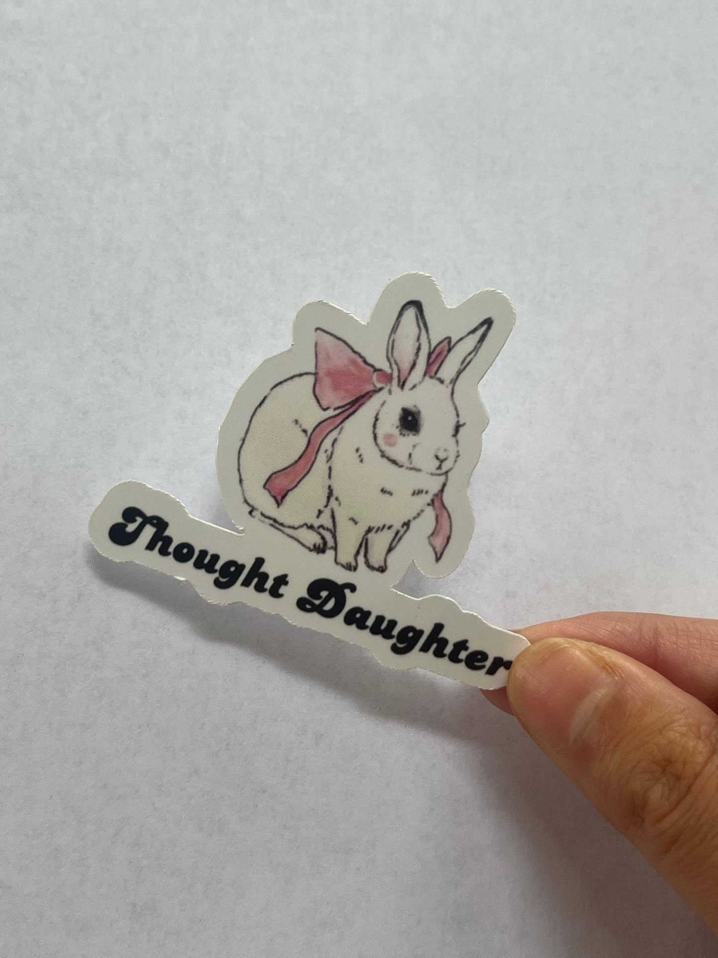 Coquette Bunny Kiss-Cut Sticker