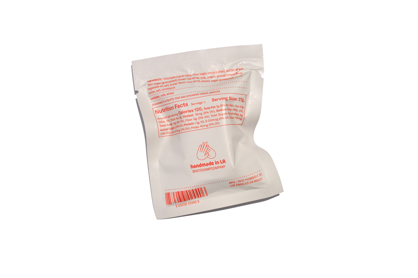 Hey Champ Chocolate Bar - Pretzel