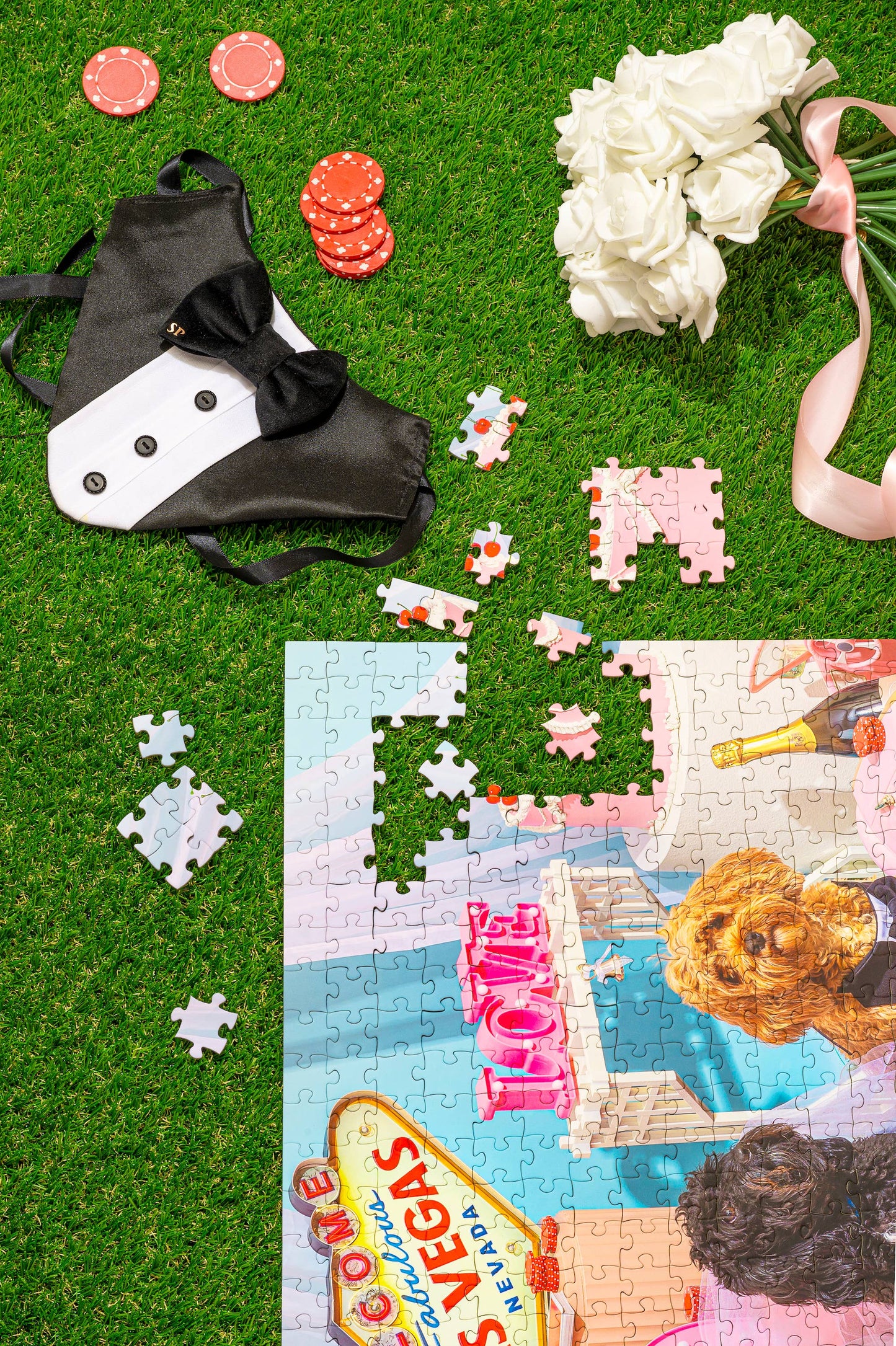 💗 Puppy Love 💗 | 500 Piece Jigsaw Puzzle w/ Canvas Bag