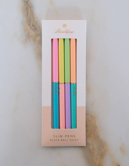 Slim Pens Set of Four | Duo-Tone Neons