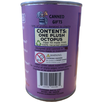 Inky the Canned Octopus - Eco-Friendly Plush