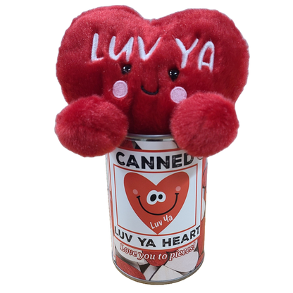 Canned Luv Ya Heart | Valentine Gift Plush