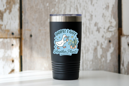 Oops I Got Another Plant Sticker - goose, gardening, flower