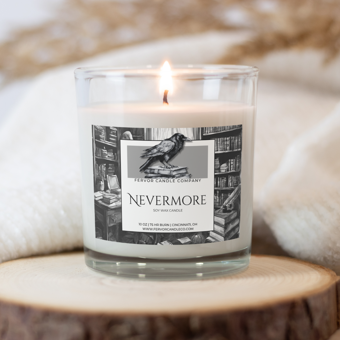 Nevermore 10oz Soy Wax Book Inspired Candle