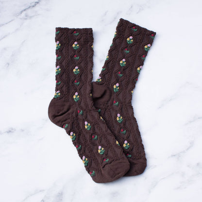 Romantic Floral Casual Socks