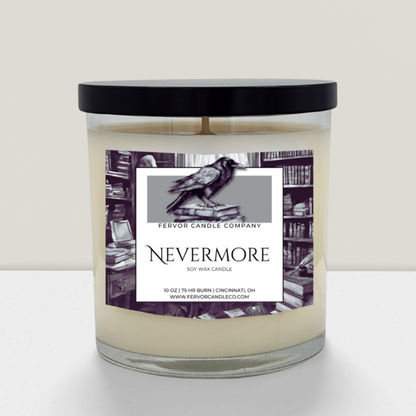 Nevermore 10oz Soy Wax Book Inspired Candle