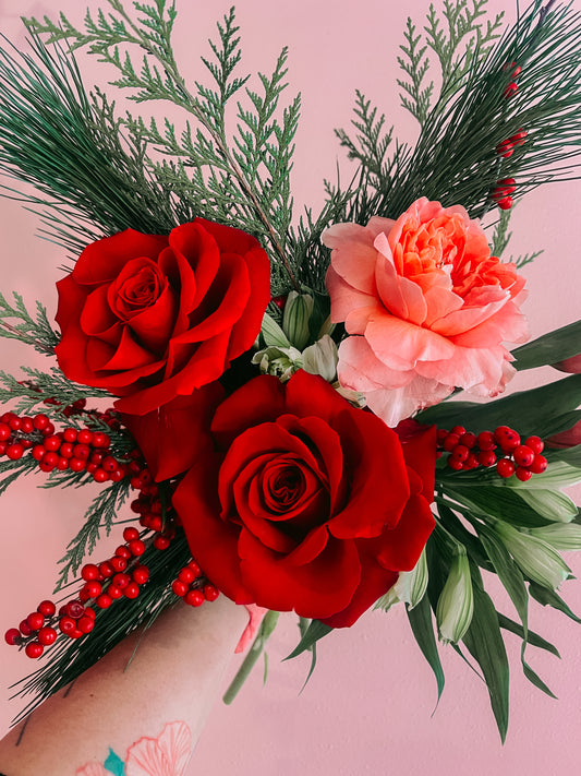 Fresh Floral Holiday Arrangement