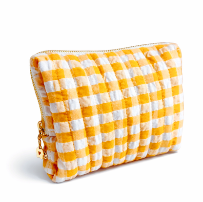 Everyday Color Gingham Cosmetic Bag – Lightweight Travel Pouch