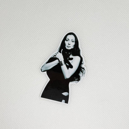 Cher with Black Cat Sticker