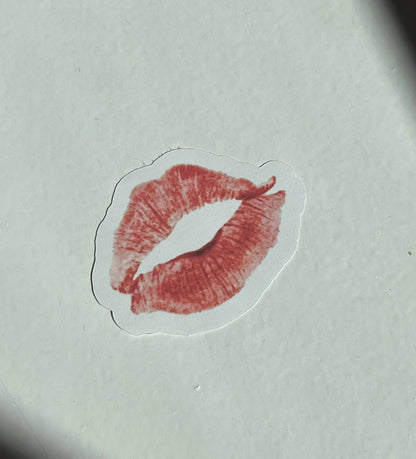 Kiss-Cut Lipstick Sticker in Glitter or Glossy Waterproof