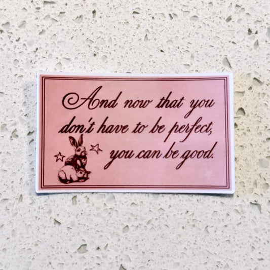 East of Eden "You can be Good" Quote Kiss-Cut Sticker