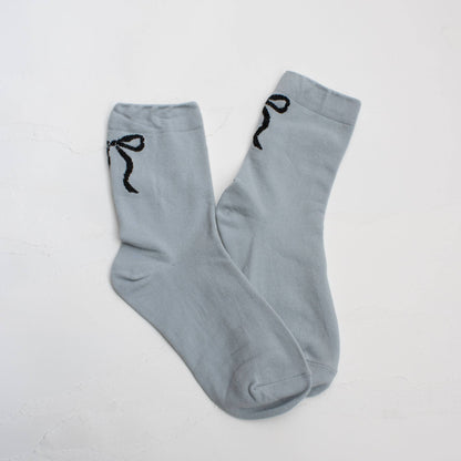 Women's Holiday Ribbon Bow Casual Socks