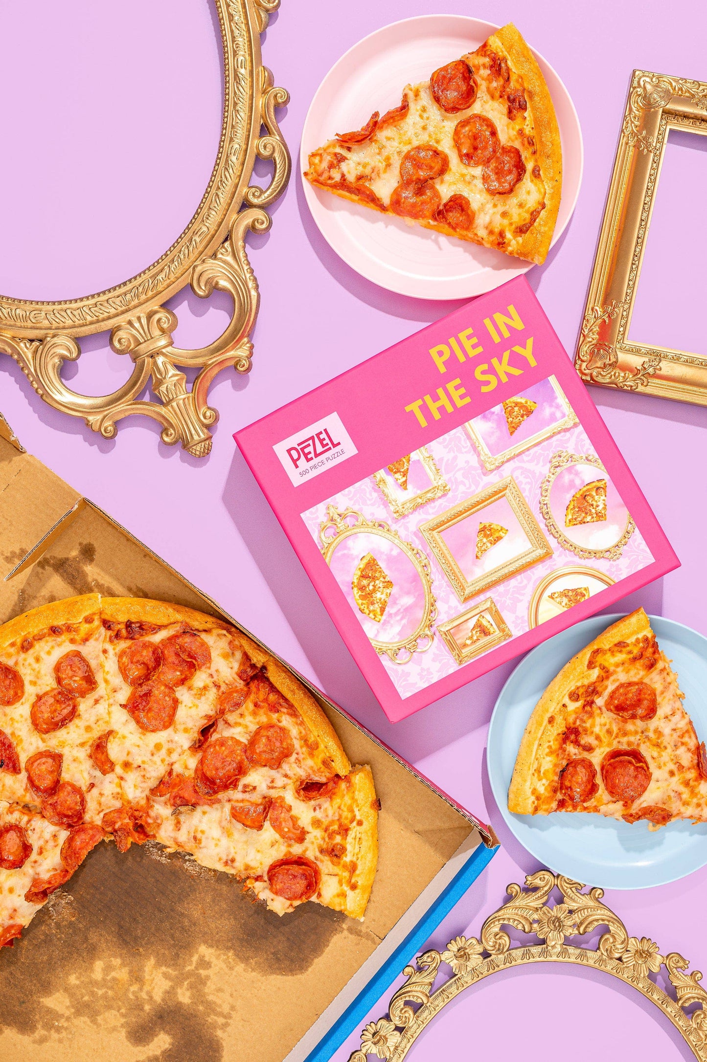 🍕 Pie in the Sky 🍕 | 500 Piece Jigsaw Puzzle w/ Canvas Bag