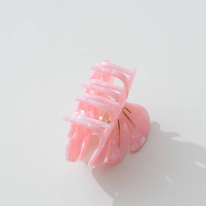 Pink Monstera Claw Clip