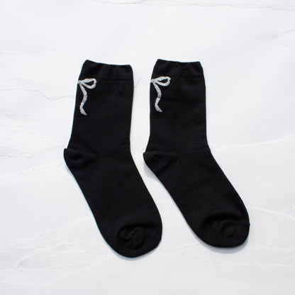 Women's Holiday Ribbon Bow Casual Socks
