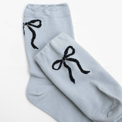 Women's Holiday Ribbon Bow Casual Socks
