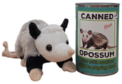 Oliver the Canned Opossum | Stuffed Animal Plush