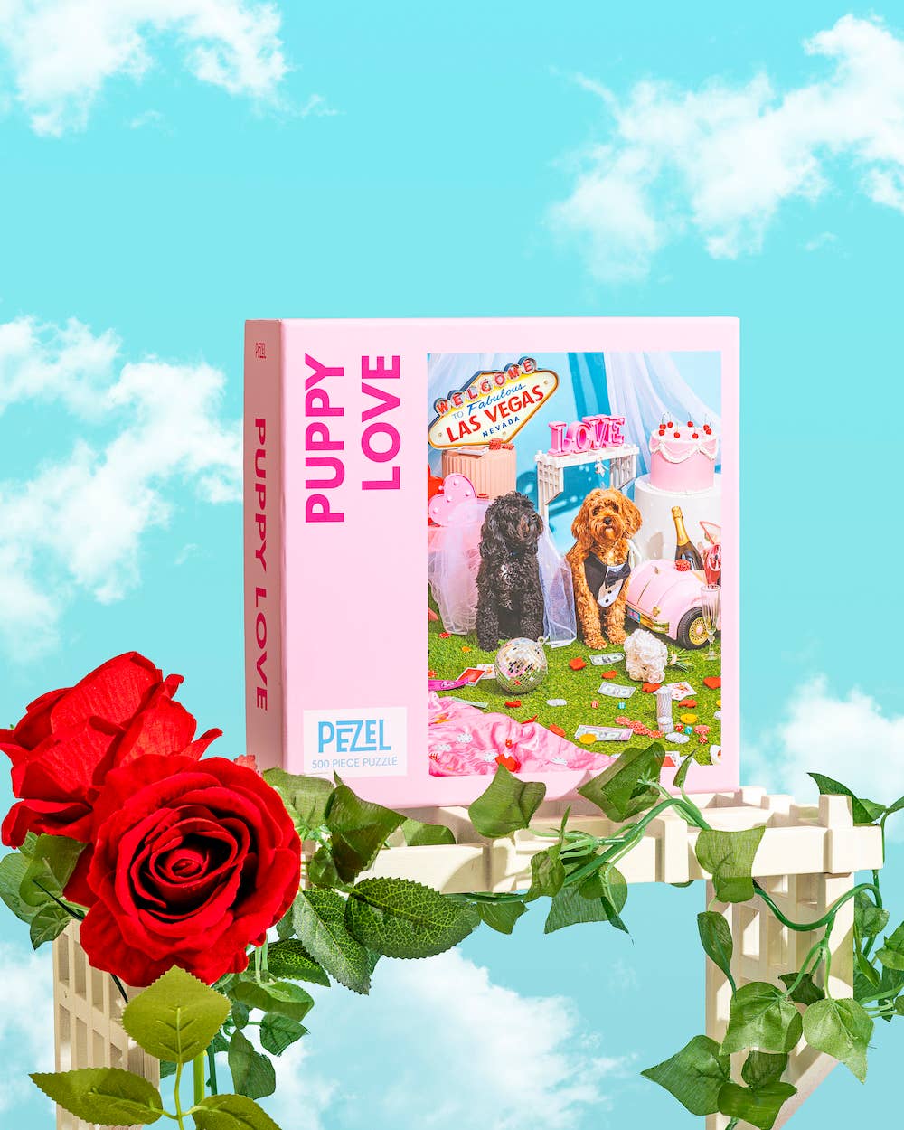 💗 Puppy Love 💗 | 500 Piece Jigsaw Puzzle w/ Canvas Bag