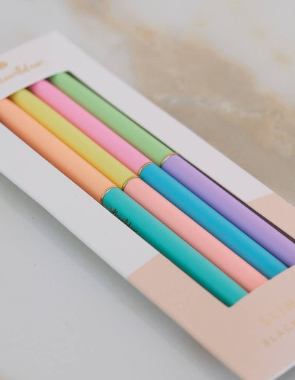 Slim Pens Set of Four | Duo-Tone Neons