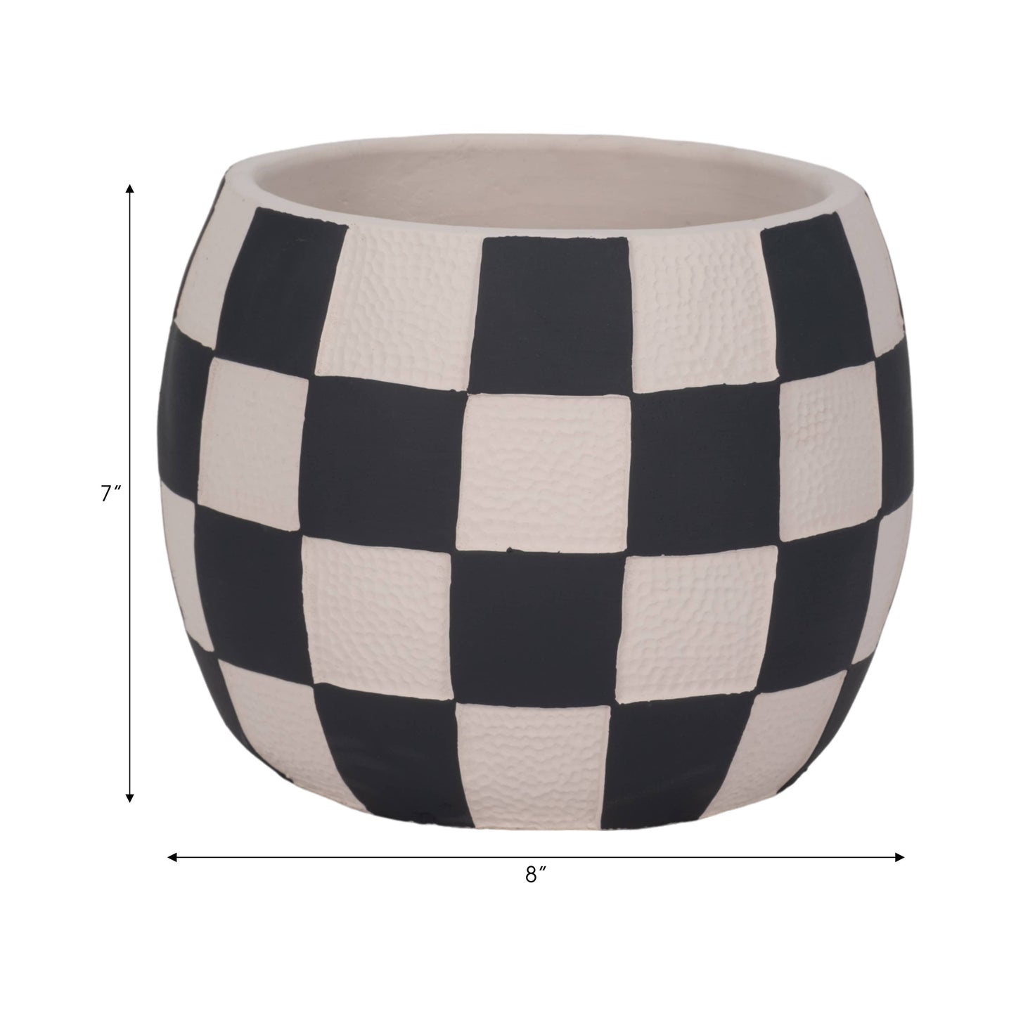 Checkered Planter 8”