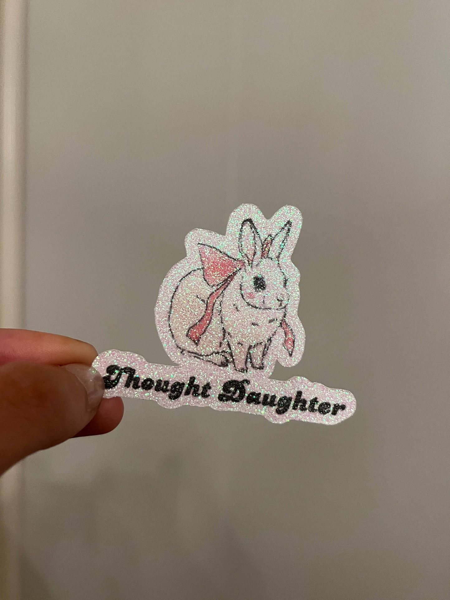 Coquette Bunny Kiss-Cut Sticker