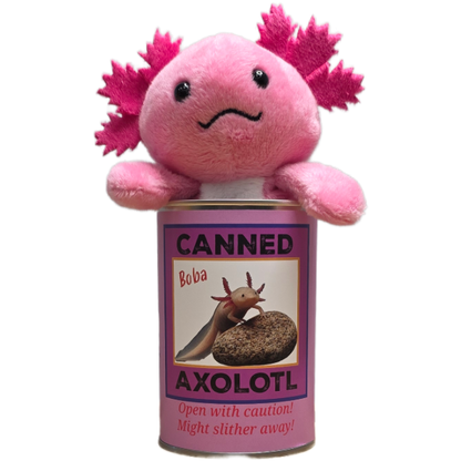 Canned Axolotl | Stuffed Animal Plush