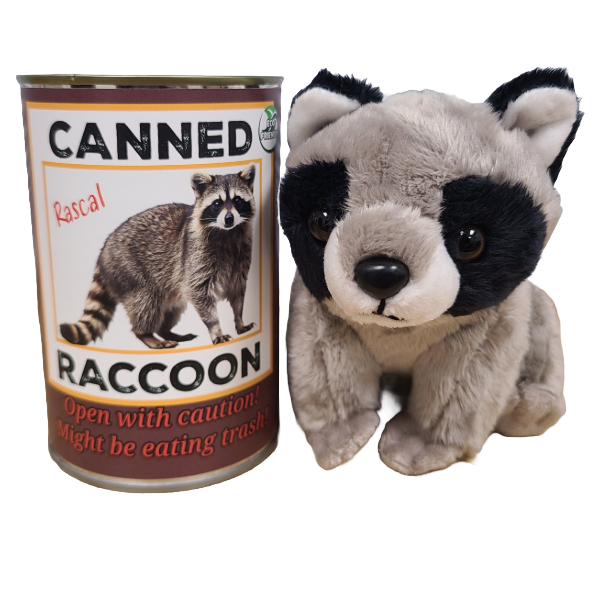 Canned Raccoon | Stuffed Animal Plush