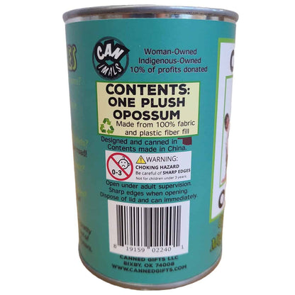 Oliver the Canned Opossum | Stuffed Animal Plush