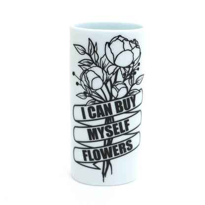 Buy Your Own Flowers vase, Oval bud vase