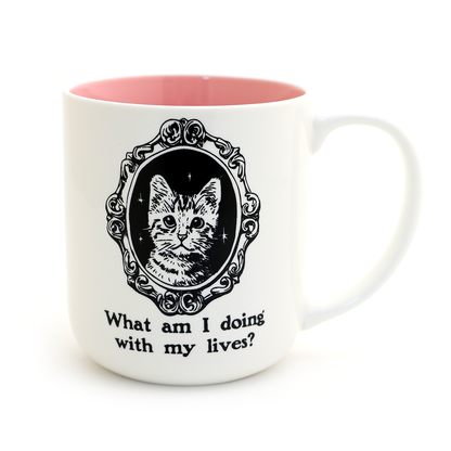 9 Lives, What am I Doing With my Lives Cat Mug