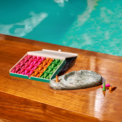 Houseplant by DROPLET Ash & Scent | 64 Incense + Ashtray