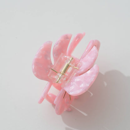 Pink Monstera Claw Clip